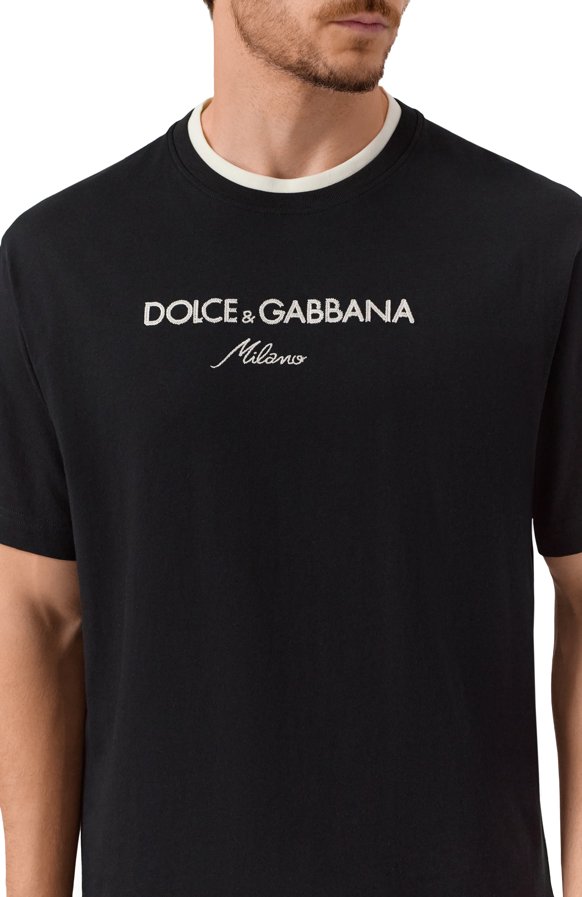 Хлопковая футболка DOLCE & GABBANA, арт. G8ST6Z/G7PCG, фото 5