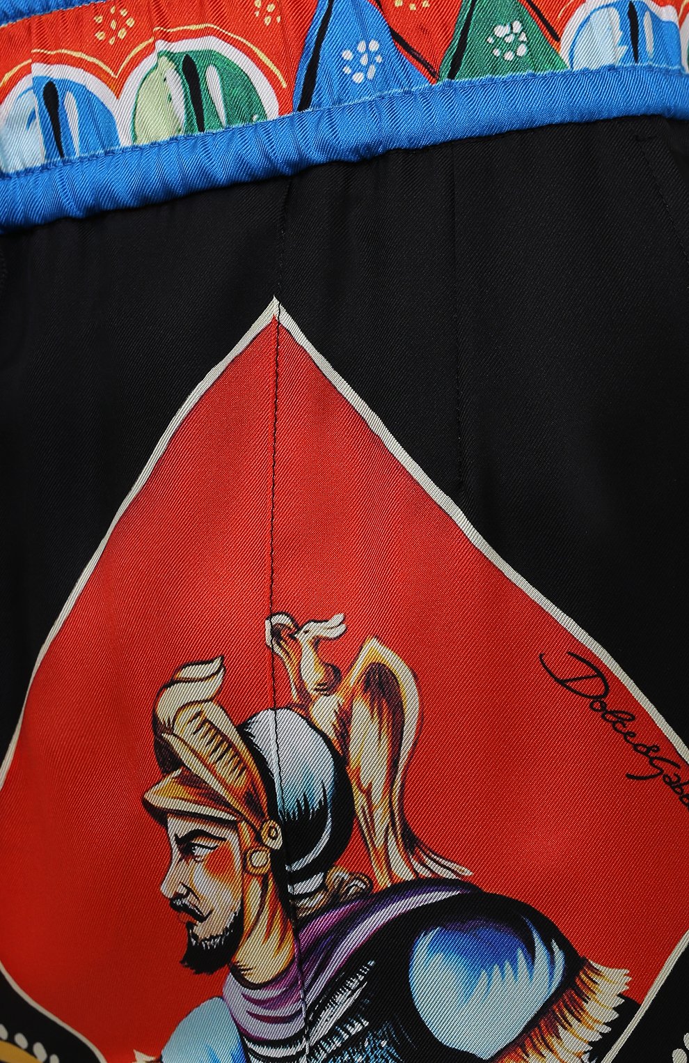 Шелковые джоггеры DOLCE & GABBANA разноцветного цвета по цене 120500 руб., арт. FTBPWT/FI1ND, фото 5 Шелковые джоггеры DOLCE & GABBANA, арт. FTBPWT/FI1ND, фото 5