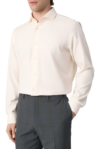 Сорочка из хлопка и кашемира BOSS, арт. 50527364, фото 3