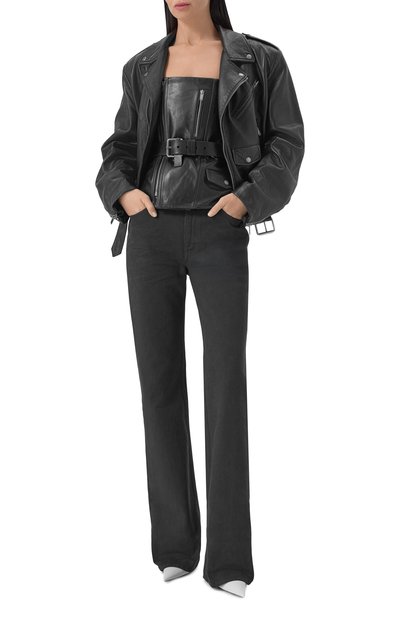 Кожаный топ-бюстье SAINT LAURENT черного цвета по цене 726500 руб., арт. 865242/YCVD2, фото 2 Кожаный топ-бюстье SAINT LAURENT, арт. 865242/YCVD2, фото 2