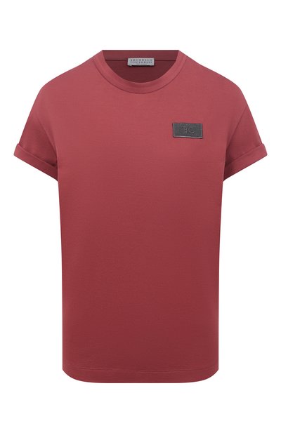 Женская хлопковая футболка BRUNELLO CUCINELLI, арт. M0A45DG830