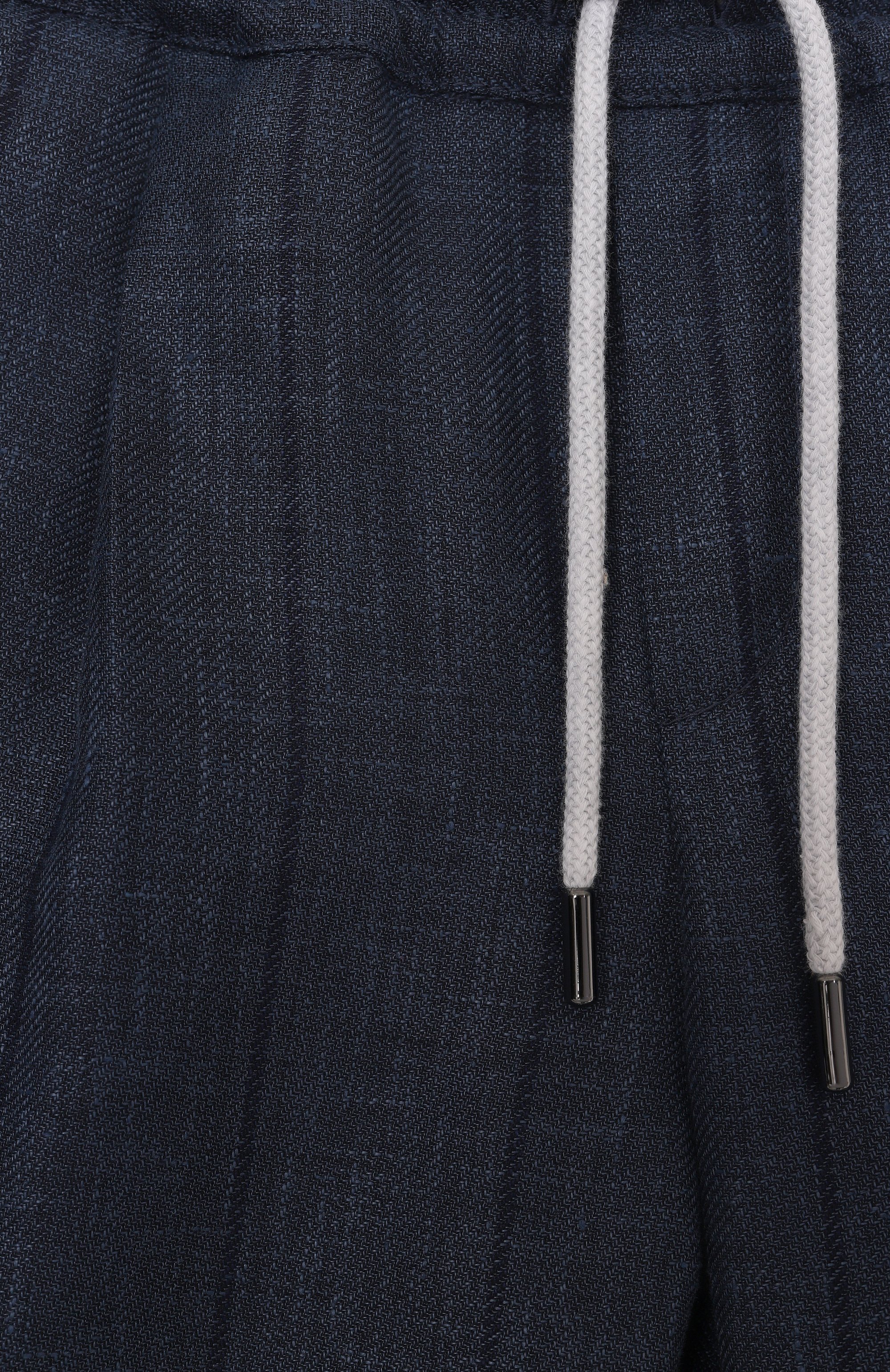 Брюки из шерсти и льна BRUNELLO CUCINELLI, арт. BR484P503B, фото 3