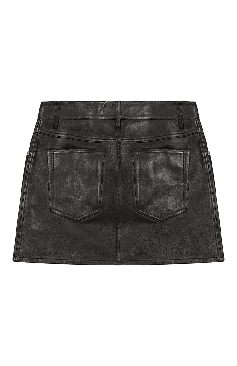 Кожаная юбка HELMUT LANG, арт. M06HW305, фото 2
