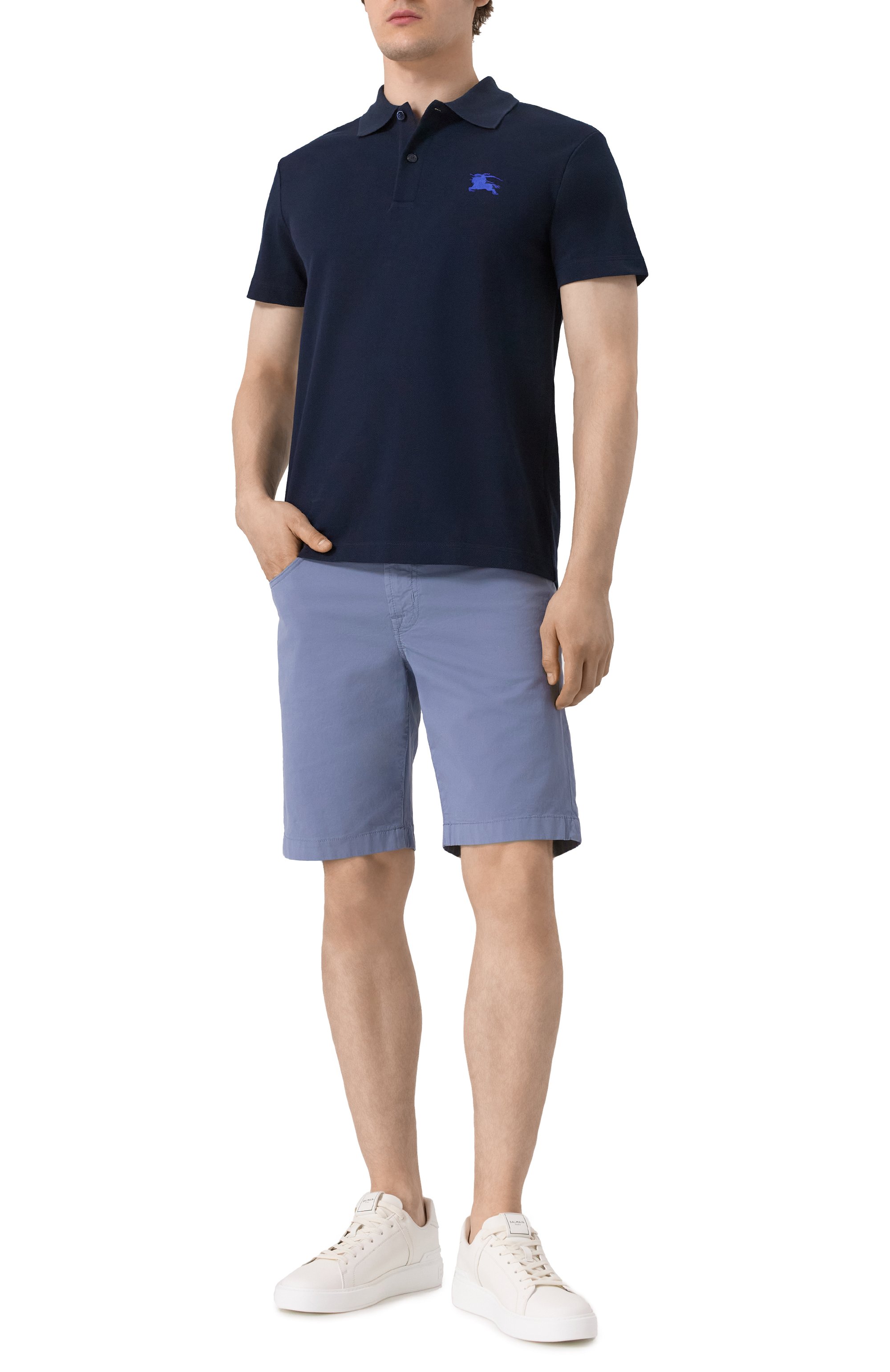 Хлопковое поло BURBERRY, арт. 8107450, фото 2