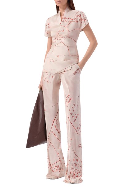 Женская атласная блузка RICK OWENS, арт. RP01F6233/KP1