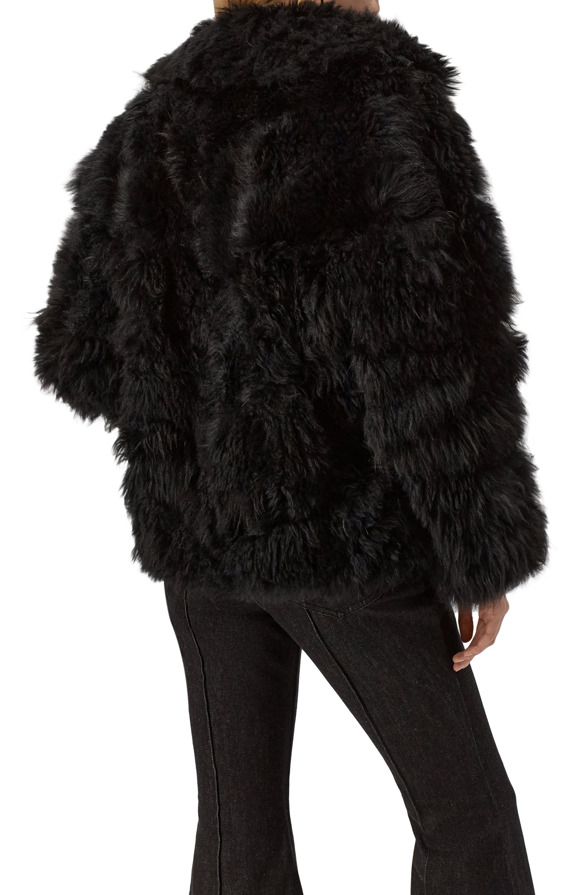 Шуба из козы SIMONETTA RAVIZZA черного цвета по цене 342500 руб., арт. F05JA361H13SP, фото 4 Шуба из козы SIMONETTA RAVIZZA, арт. F05JA361H13SP, фото 4