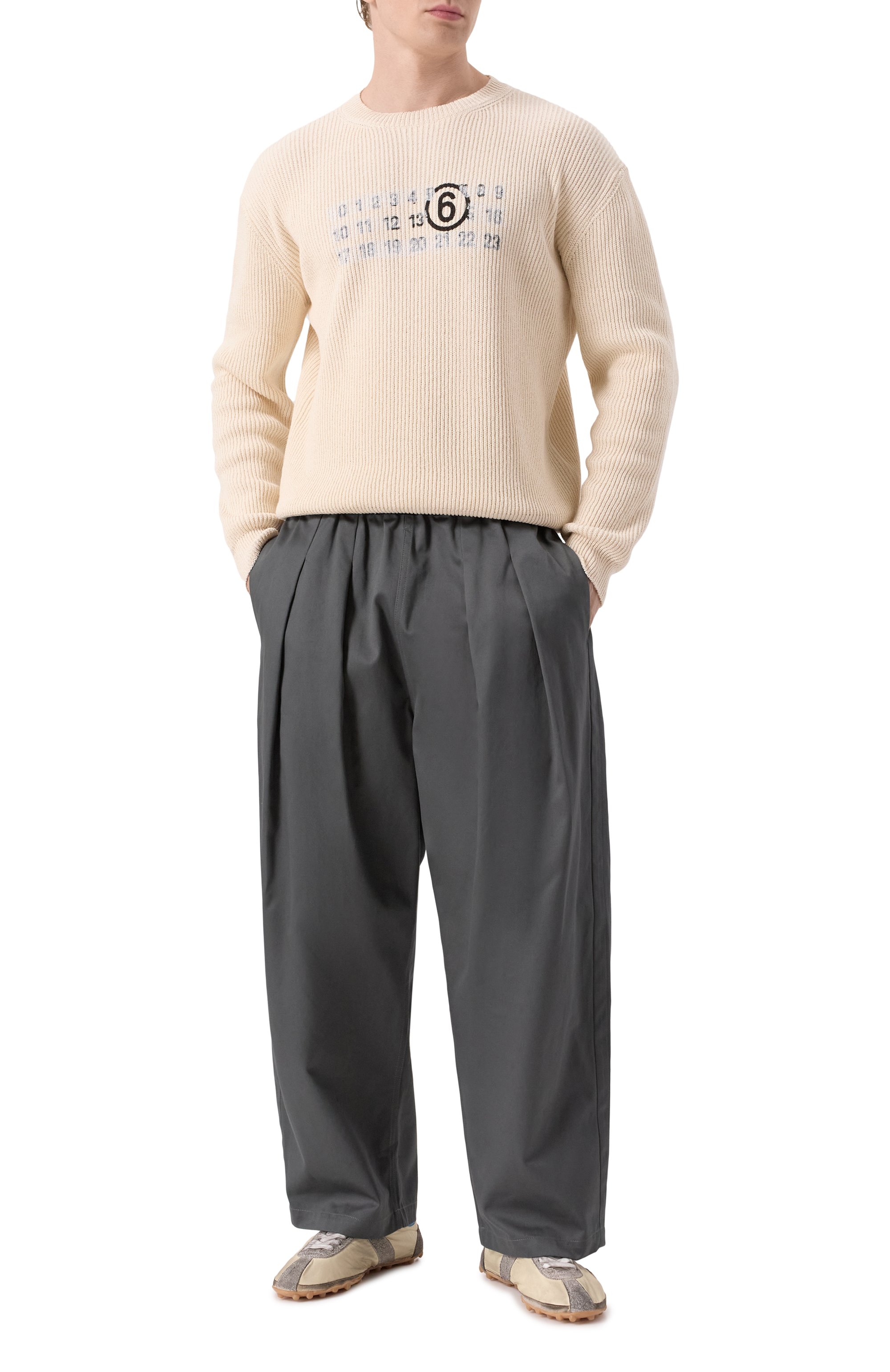 Хлопковый свитер MM6, арт. SH2HL0022/M13124, фото 2