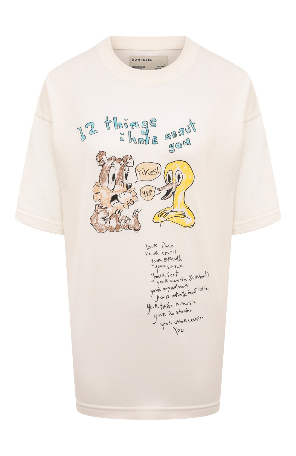 Хлопковая футболка DOMREBEL, арт. 12 THINGS/T-SHIRT, фото 1