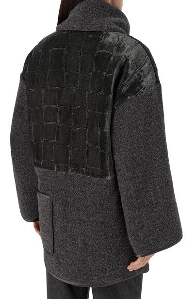 Шерстяное пальто GIORGIO ARMANI темно-серого цвета по цене 644500 руб., арт. GW003443/AF29670, фото 4 Шерстяное пальто GIORGIO ARMANI, арт. GW003443/AF29670, фото 4