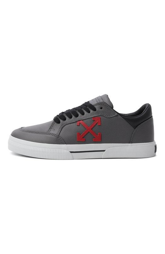 Кожаные кеды Vulc Off-White 0MIA293S26LEA001 Серый  0MIA293S26LEA001 Фото 3