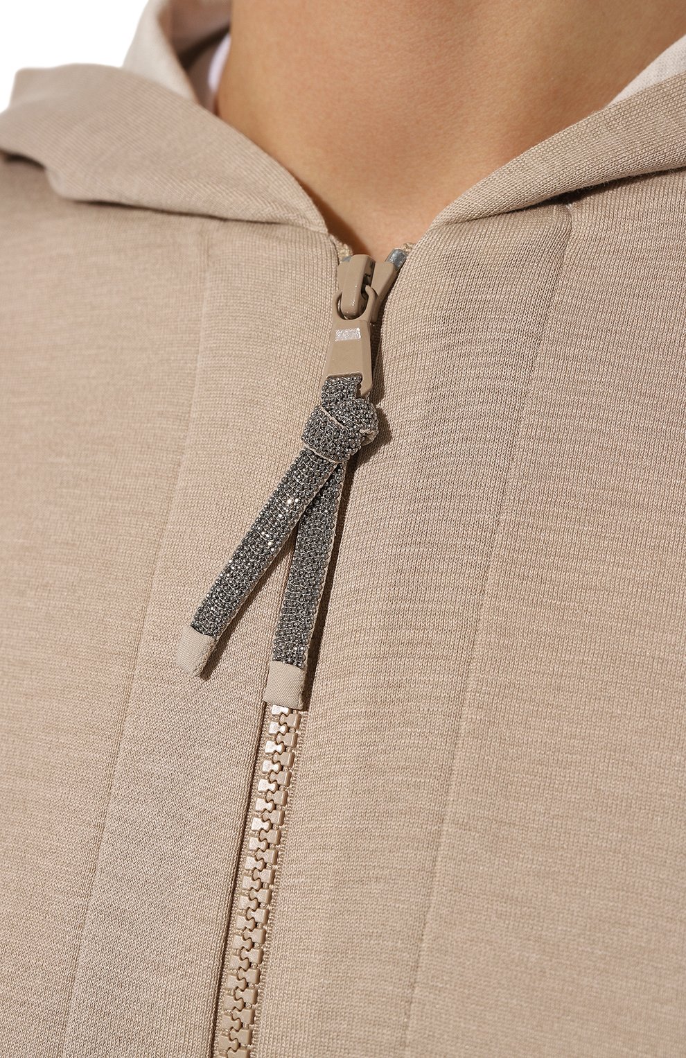 Толстовка из хлопка и шелка BRUNELLO CUCINELLI, арт. MD828B1065, фото 5