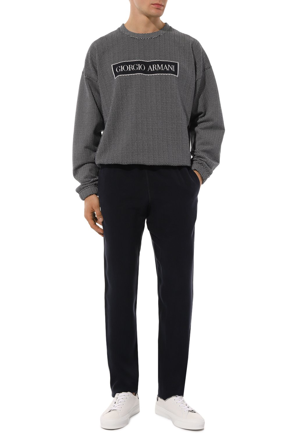 Хлопковый свитшот GIORGIO ARMANI, арт. GM000524/AF12172, фото 2