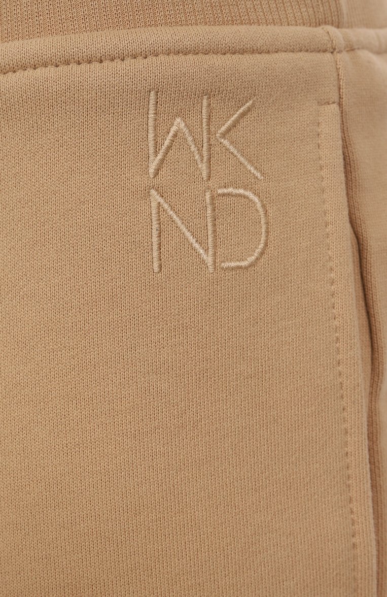 Женские хлопковые джоггеры WEEKEND MAX MARA бежевого цвета, арт. 0LIMPIA | Фото 6 (Длина (брюки, джинсы): Стандартные; Материал внешний: Хлопок; Женское Кросс-КТ: Брюки-одежда, Джоггеры - брюки; Стили: Спорт-шик)