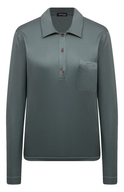 Женское хлопковое поло KITON, арт. D58440H0805116