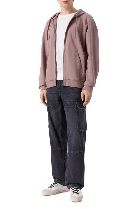 Хлопковая толстовка HUGO 50548651 Розовый  50548651 Фото 2