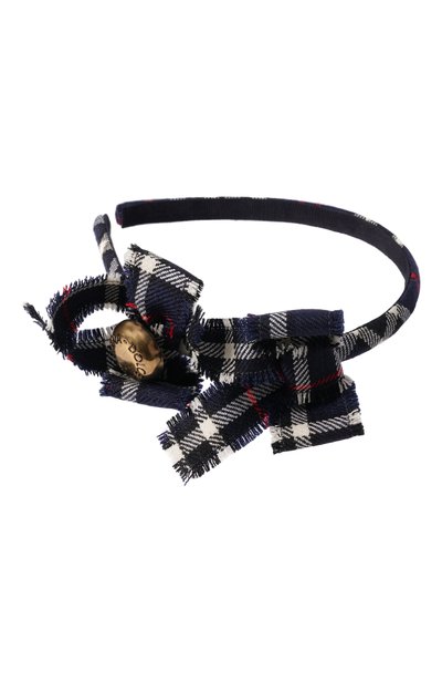 Ободок DOLCE & GABBANA темно-синего цвета по цене 29650 руб., арт. LB3L70/FQ2N0, фото 2 Ободок DOLCE & GABBANA, арт. LB3L70/FQ2N0, фото 2