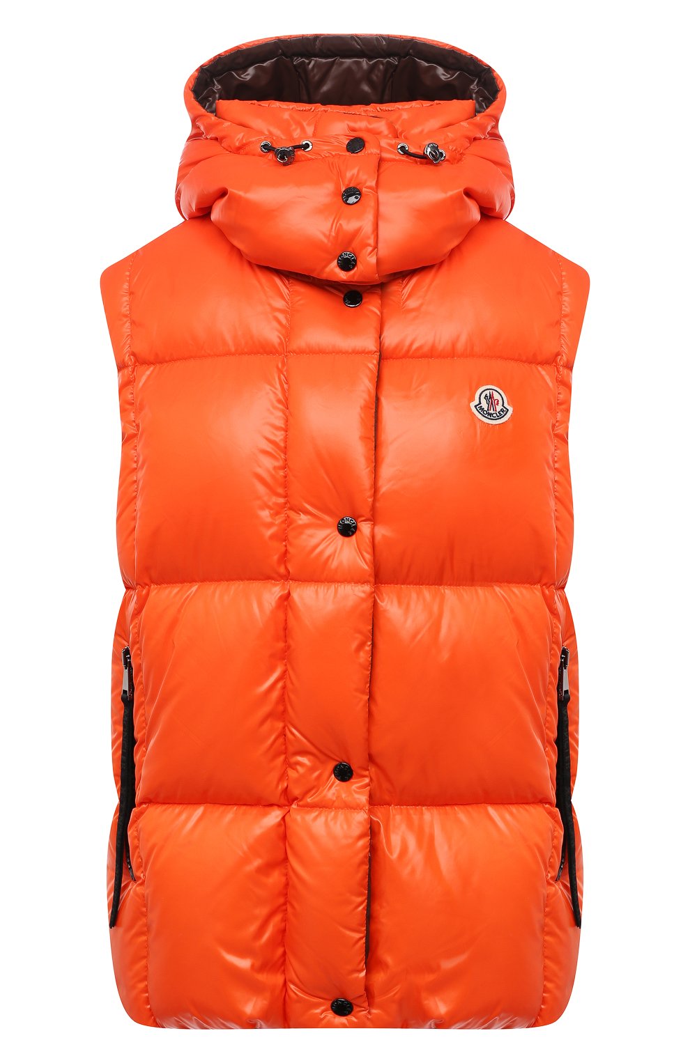 Пуховый жилет luzule MONCLER оранжевого цвета по цене 137500 руб., арт. G2-093-1A000-99-68950, фото 1 Пуховый жилет luzule MONCLER, арт. G2-093-1A000-99-68950, фото 1