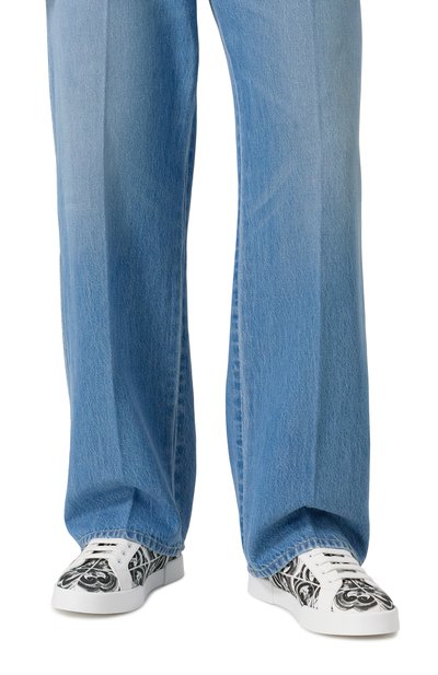 Комбинированные кеды portofino light strobel DOLCE & GABBANA, арт. CS2330/A9R22, фото 3