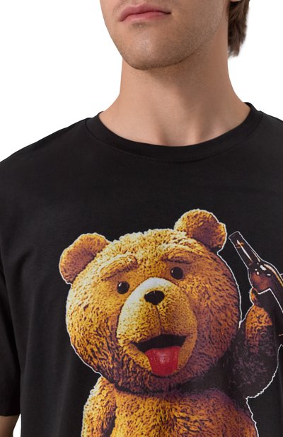 Хлопковая футболка BISIBIGLIO черного цвета по цене 12800 руб., арт. SEG TEDDY CENS, фото 5 Хлопковая футболка BISIBIGLIO, арт. SEG TEDDY CENS, фото 5