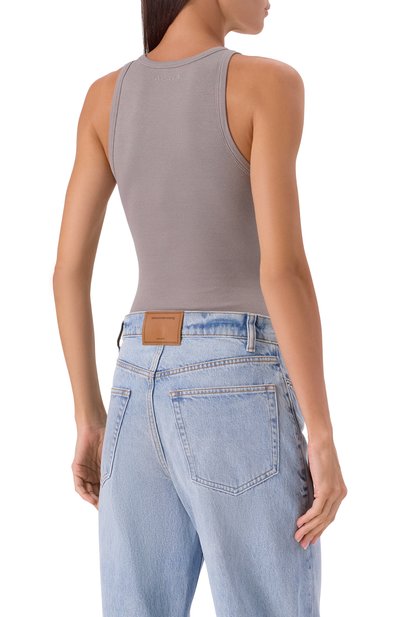 Боди из хлопка и вискозы ALAIA, арт. AA9B0382J085B, фото 4