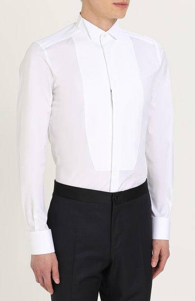 Хлопковая сорочка под смокинг с воротником бабочка DOLCE & GABBANA, арт. 0101/G5EN3T/FU5GK, фото 3