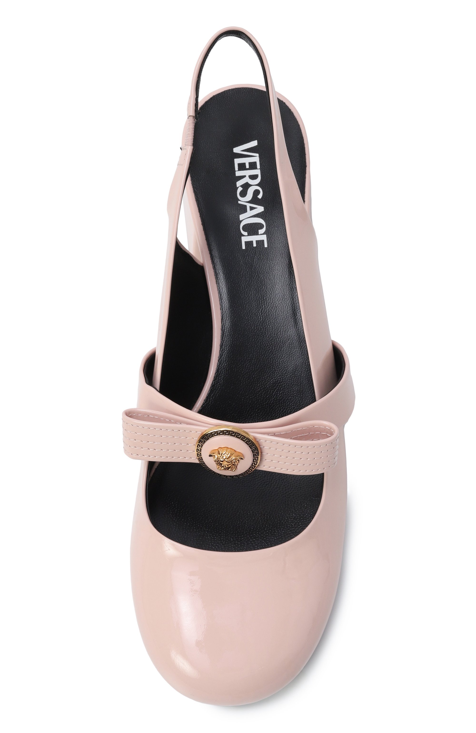 Лакированные туфли gianni ribbon 35 VERSACE, арт. 1018457/D2VE, фото 6