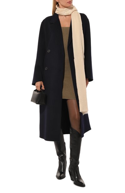 Шаль из шелка и шерсти VINTAGE SHADES светло-бежевого цвета по цене 20800 руб., арт. 32293, фото 2 Шаль из шелка и шерсти VINTAGE SHADES, арт. 32293, фото 2