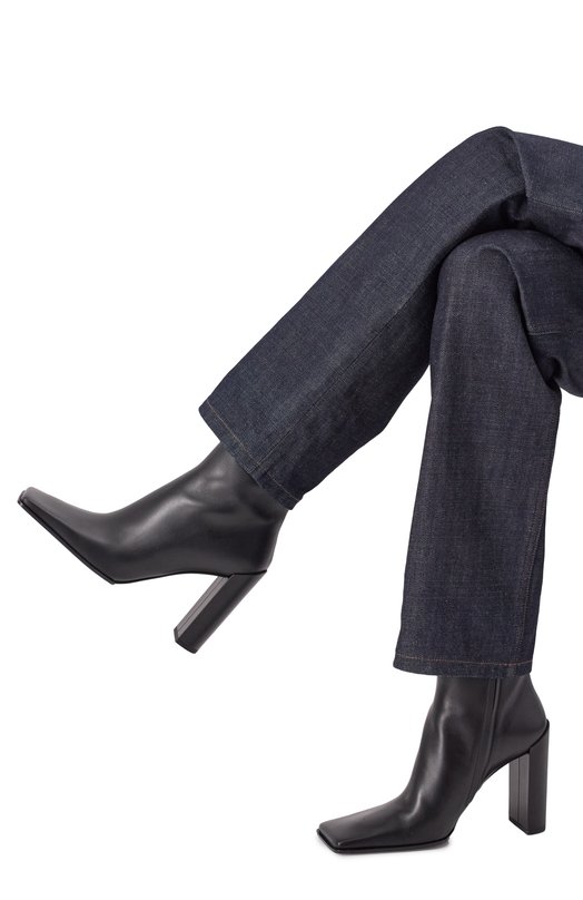 Кожаные ботильоны Alaia AA302009I052 Чёрный  AA302009I052 Фото 2