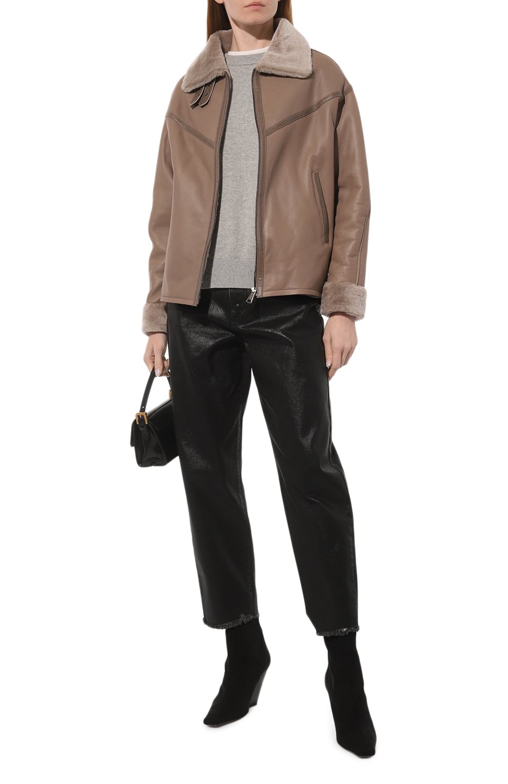 Дубленка из овчины MANZONI24, арт. 23M1292-S21, фото 2