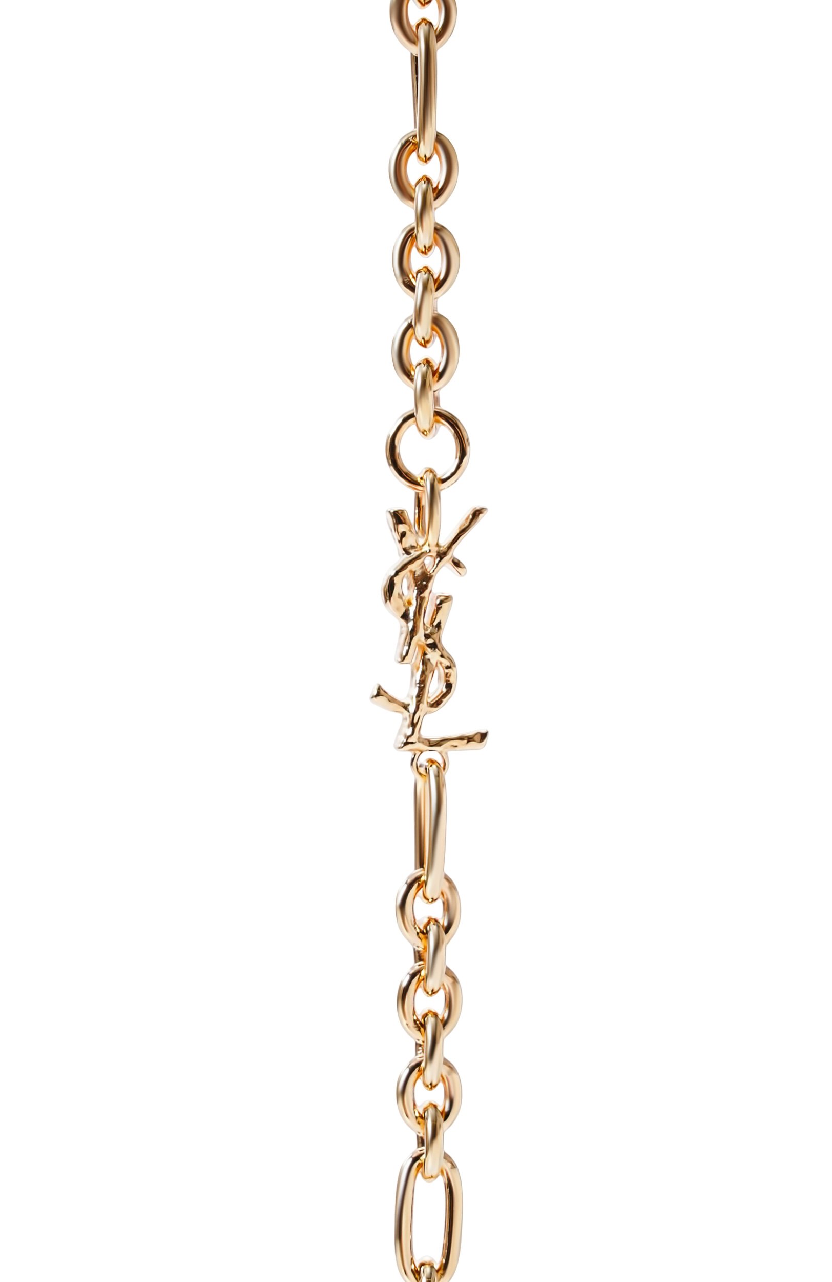 Колье SAINT LAURENT золотого цвета по цене 99500 руб., арт. A002SH/Y1500, фото 3 Колье SAINT LAURENT, арт. A002SH/Y1500, фото 3