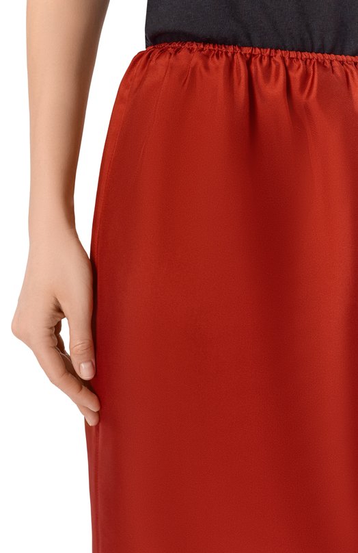 Шелковая юбка Loulou de Saison VASALI Красный  VASALI Фото 5