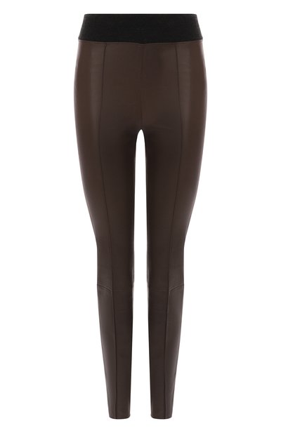 Женские кожаные легинсы BRUNELLO CUCINELLI, арт. MPV32P8788