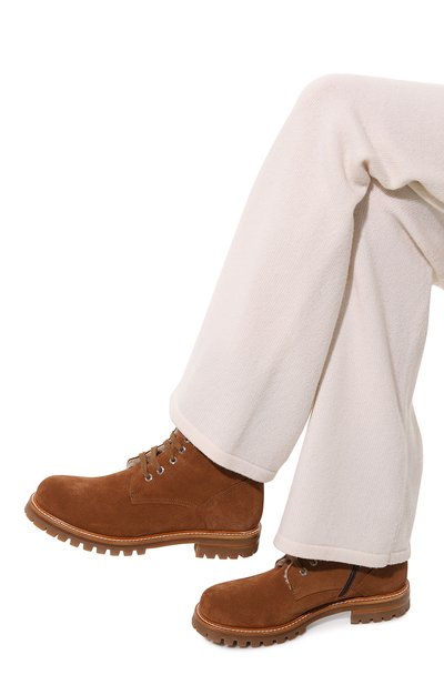 Замшевые ботинки KITON, арт. D56810N0102506, фото 3