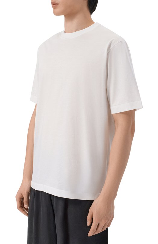 Хлопковая футболка Laneus S6LAMATH218 Белый  S6LAMATH218 Фото 3