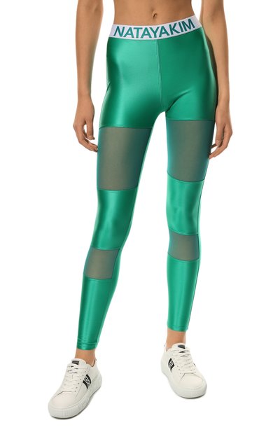 Легинсы NATAYAKIM зеленого цвета по цене 23000 руб., арт. NY-034/21, фото 3 Легинсы NATAYAKIM, арт. NY-034/21, фото 3