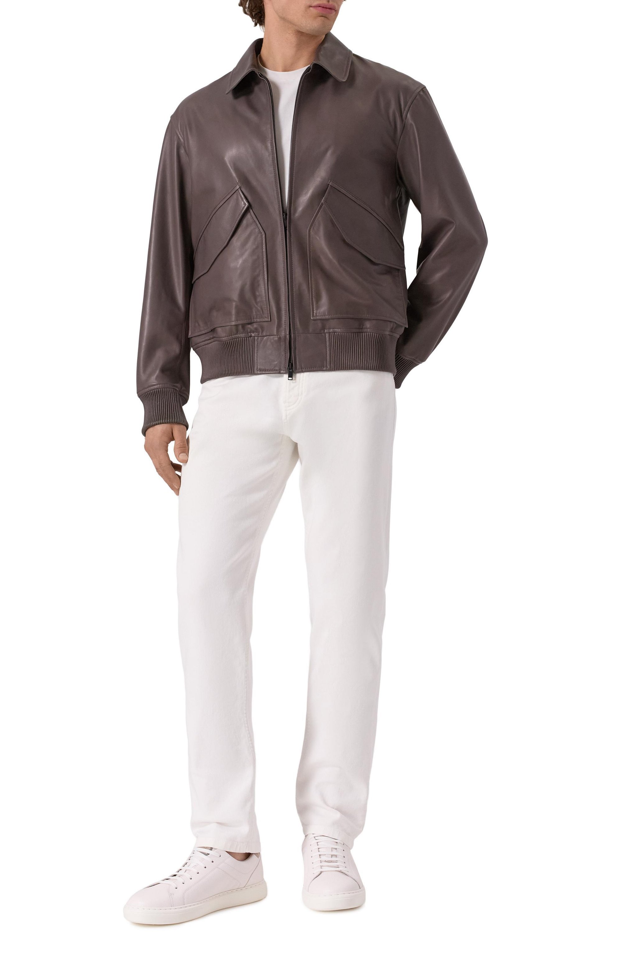 Кожаный бомбер MVST, арт. 54205/48-56, фото 2