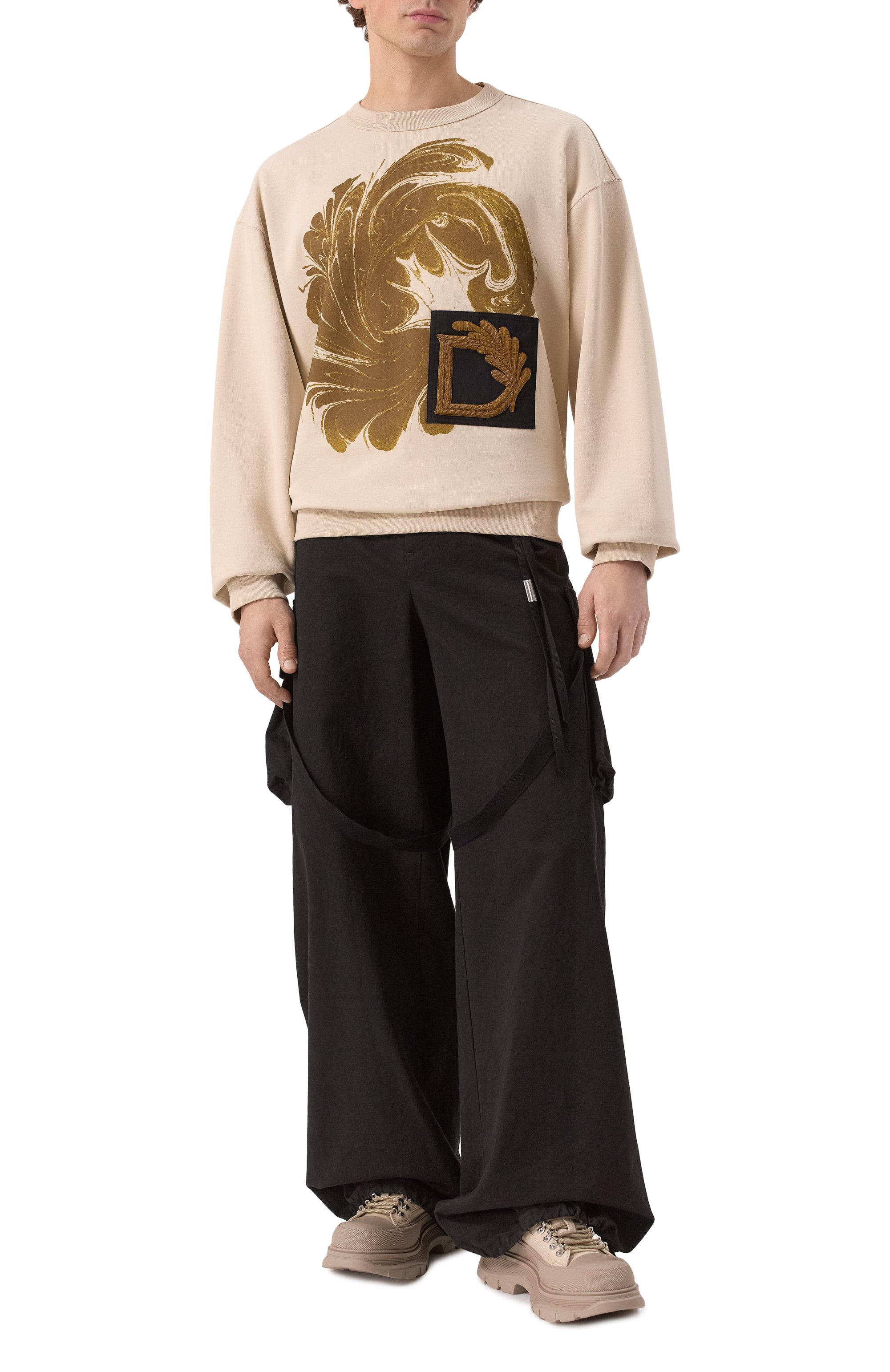 Хлопковый свитшот DRIES VAN NOTEN, арт. 251-021166-1610, фото 2