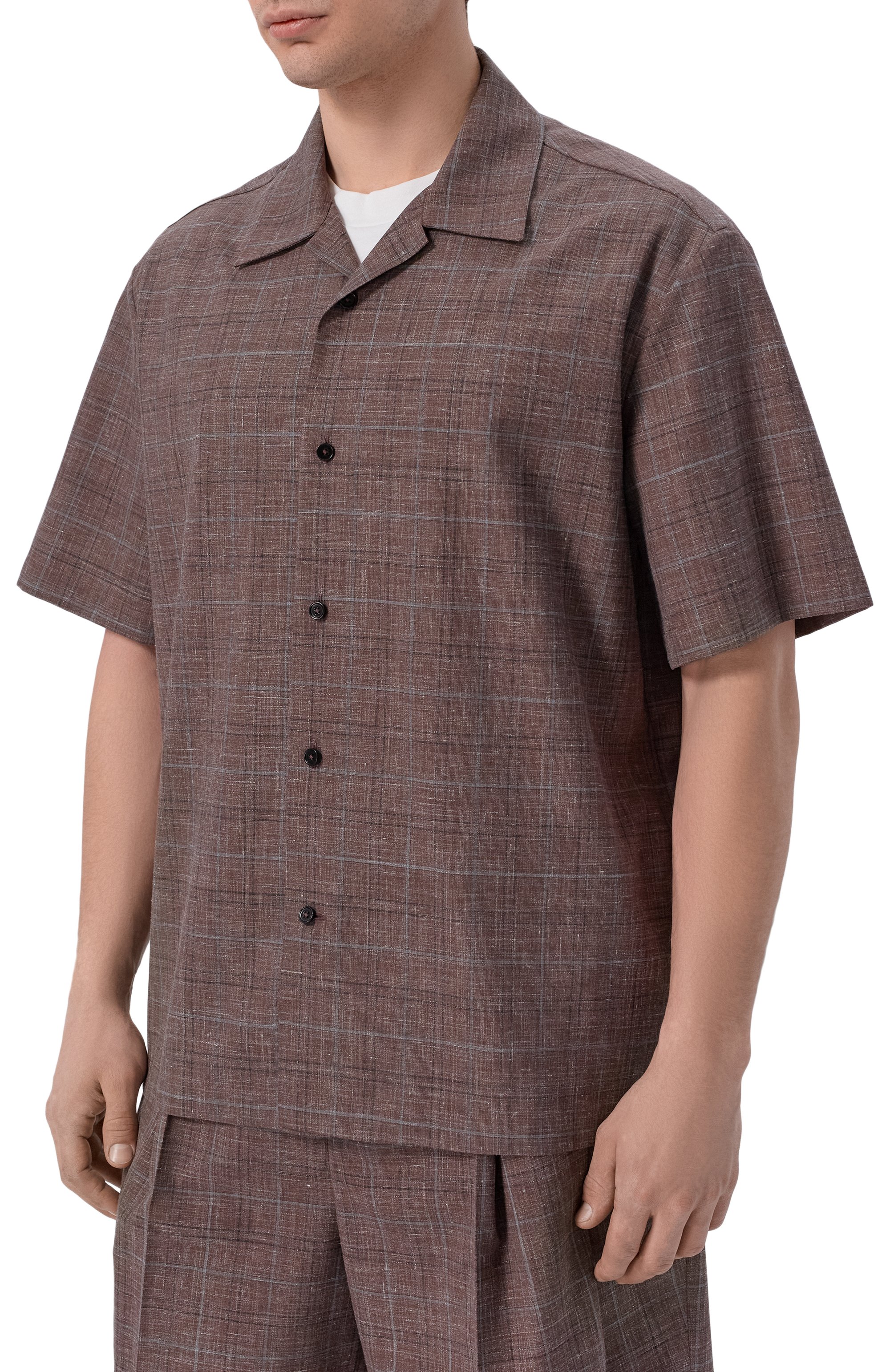  Рубашка из шерсти и льна JIL SANDER, арт. J22DL0362/J40297, фото 3