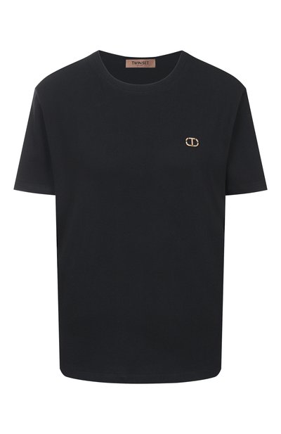 Женская хлопковая футболка TWINSET, арт. 251TP2074