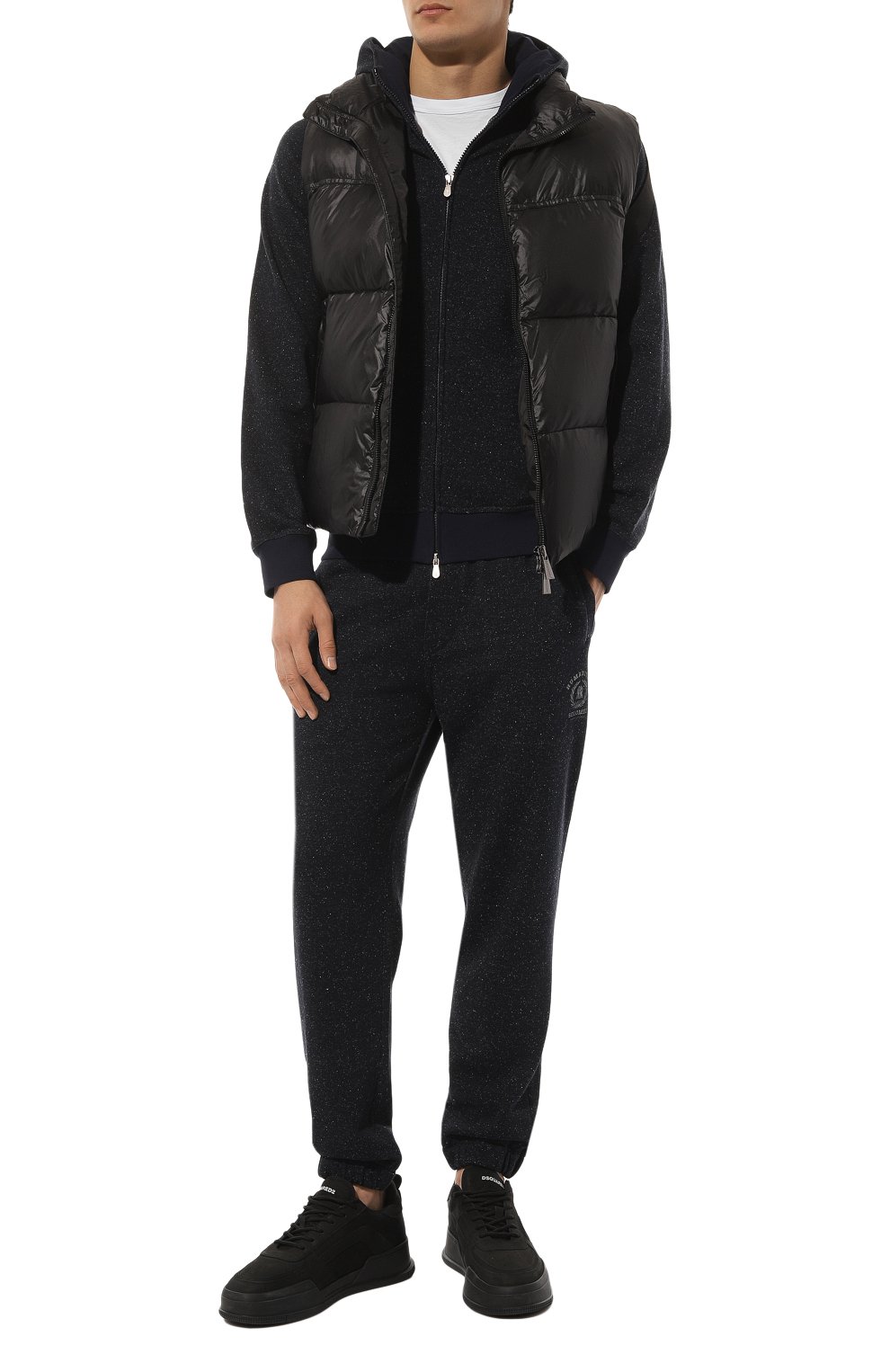 Толстовка из хлопка и шелка BRUNELLO CUCINELLI, арт. MTU22B2224, фото 2