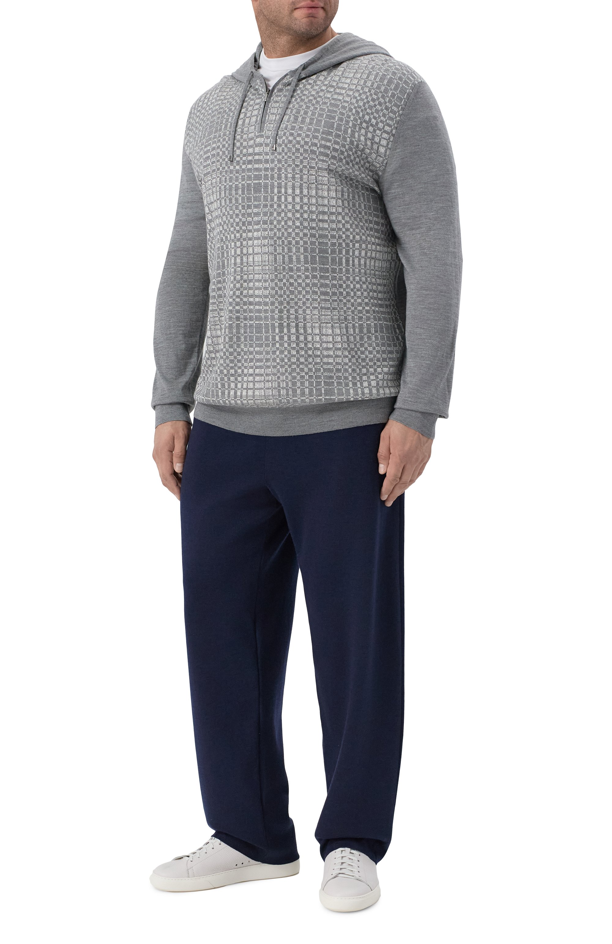 Худи из шерсти и шелка ZILLI, арт. KH0001M0230VRAD00/62, фото 2