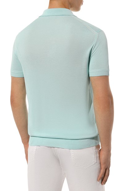 Поло из вискозы и шелка TOM FORD, арт. YMV004/KPS005, фото 4