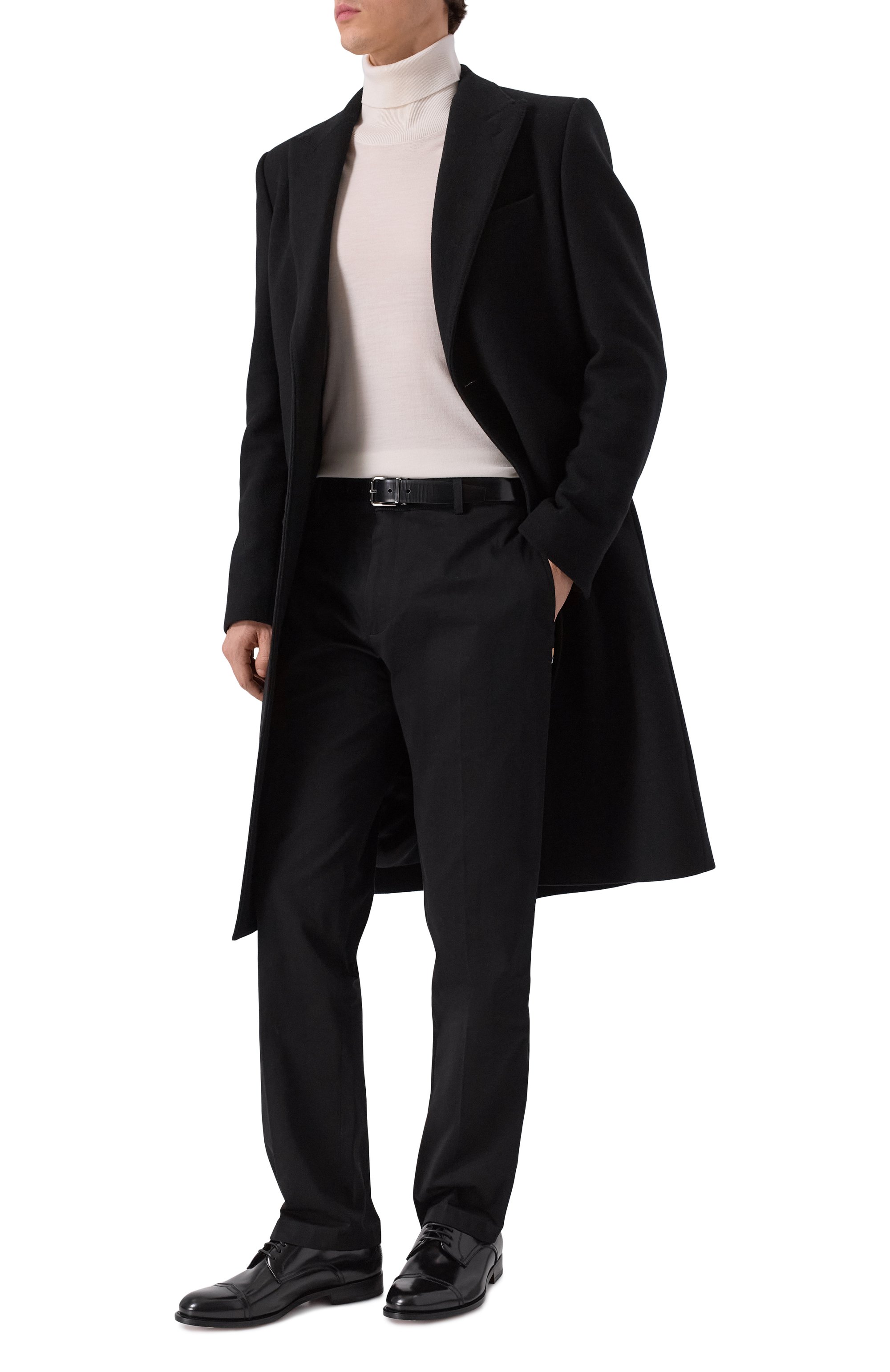 Кожаные дерби FERRAGAMO черного цвета по цене 130500 руб., арт. 027975/773610, фото 2 Кожаные дерби FERRAGAMO, арт. 027975/773610, фото 2