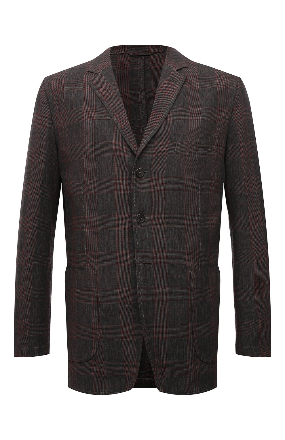 Пиджак из хлопка и льна ASPESI коричневого цвета по цене 45300 руб., арт. S1 A CJ01 G403, фото 1 Пиджак из хлопка и льна ASPESI, арт. S1 A CJ01 G403, фото 1