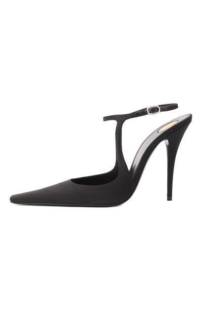 Текстильные туфли manon 110 SAINT LAURENT черного цвета по цене 141000 руб., арт. 840734/AAFAI, фото 4 Текстильные туфли manon 110 SAINT LAURENT, арт. 840734/AAFAI, фото 4