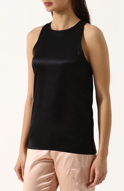 Однотонный шелковый топ без рукавов TOM FORD, арт. TS1690-FAX334, фото 3