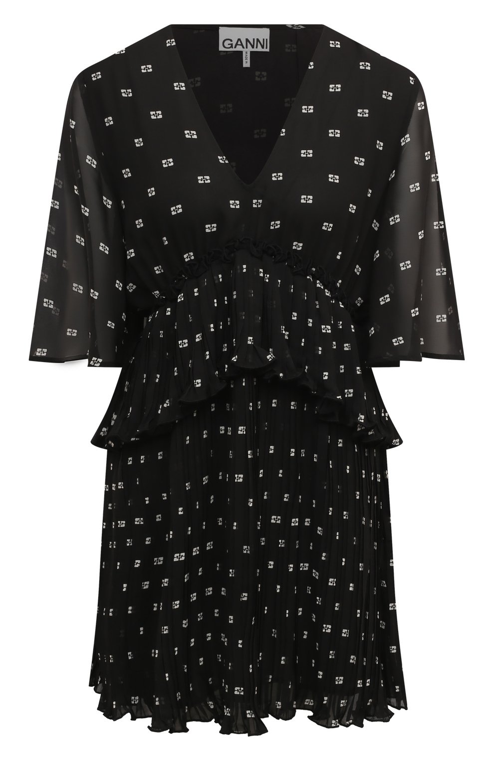 Платье GANNI черного цвета по цене 21550 руб., арт. F8832, фото 1 Платье GANNI, арт. F8832, фото 1