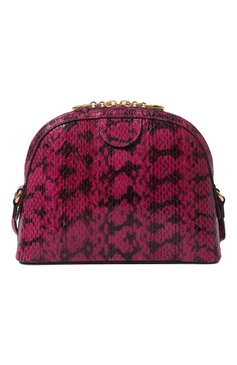 Женская сумка ophidia small из кожи змеи GUCCI фуксия цвета, арт. 499621 LZX0G | Фото 6 (Сумки-технические: Сумки через плечо; Материал: Экзотическая кожа, Натуральная кожа; Региональные ограничения белый список (Axapta Mercury): Не проставлено; Материал сплава: Проставлено; Ремень/цепочка: На ремешке; Драгоценные камни: Проставлено; Размер: small)