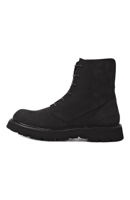 Ботинки из нубука Mattia Capezzani M2508/NABUK Чёрный  M2508/NABUK Фото 4