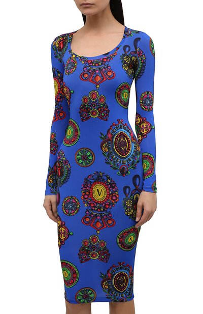 Платье из вискозы VERSACE JEANS COUTURE, арт. 71HA0920-71DP920 J FLUID0 PRINT GRANDE/JS011, фото 3